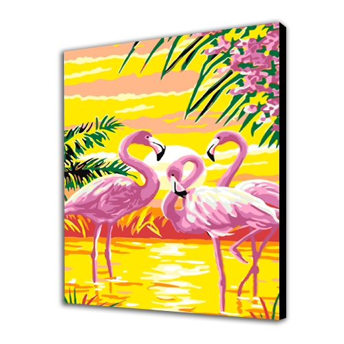 Bright Flamingos