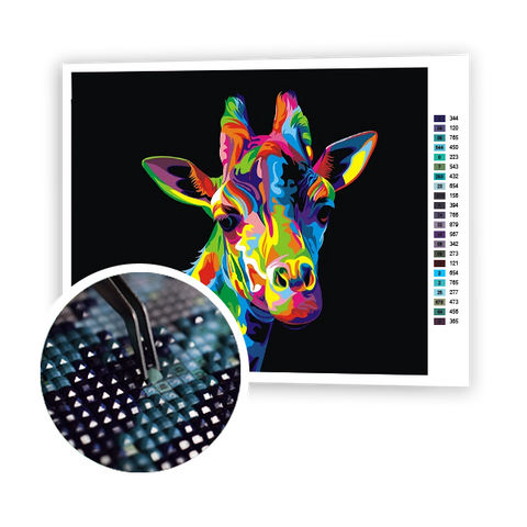 Multicolored Giraffe