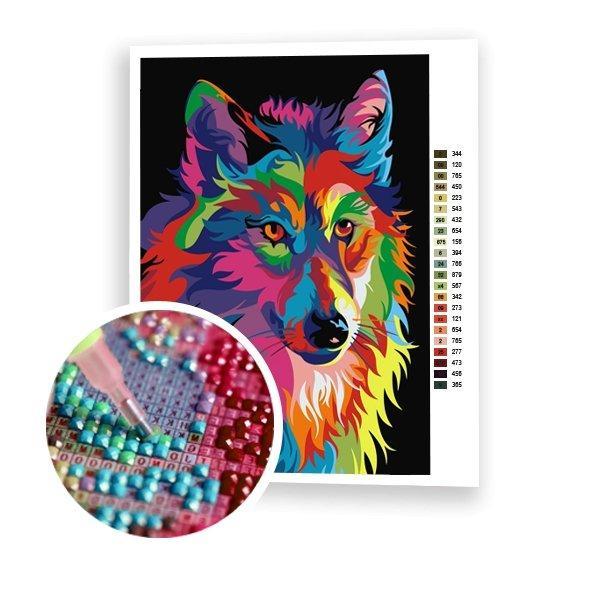 Colorful Wolf